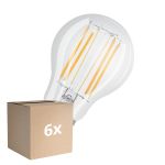 Multipack 6x Osram LED Superstar E27 Pear Filament Clear 7.5W 1055lm - 940 Cool White | Best Colour Rendering - Dimmable - Replaces 75W