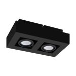 Eglo Ceiling Spot Mendoza Steel Black 9.4W 690lm - 830 Warm White | Dimmable - Suitable for GU10