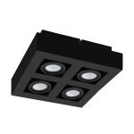 Eglo Ceiling Spot Mendoza Steel Black 18.8W 1380lm - 830 Warm White | Dimmable - Suitable for GU10