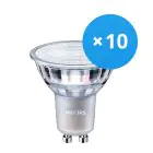 Multipack 10x Philips MASTER Value LED Spot GU10 PAR16 3.7W 270lm 36D - 930 Warm White | Best Colour Rendering - Dimmable - Replaces 35W
