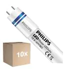 Multipack 10x Philips LED Tube T8 MASTER (HF) High Output 8W 1000lm - 865 Daylight | 60cm - Replaces 18W