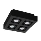 Eglo Ceiling Spot Mendoza Steel Black 18.8W 1380lm - 830 Warm White | Dimmable - Suitable for GU10
